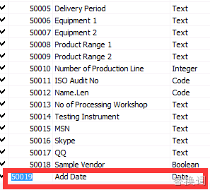 Dynamics NAV 2013字段设置初始值