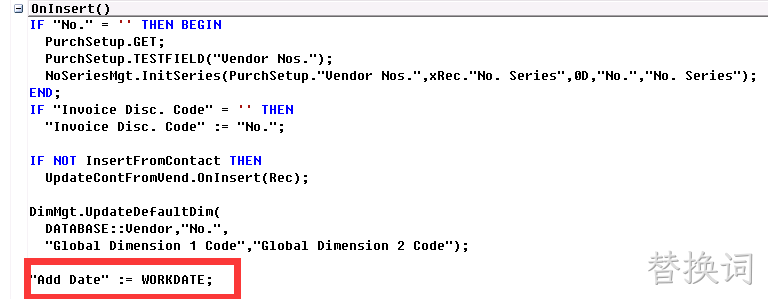 Dynamics NAV 2013字段设置初始值-003